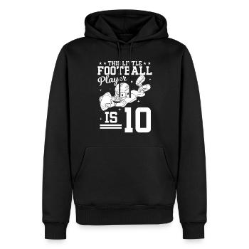 10th Birthday Football player - 10 Years Old Footb - Männer Premium Bio Hoodie - Schwarz - Vorne - Nico (187cm)