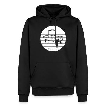 Air Hockey stick Air Hockey Lover Air Hockey Playe - Männer Premium Bio Hoodie - Schwarz - Vorne - Nico (187cm)