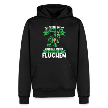 Ich Werde Nicht Aufgeben Schildkröte Läufer - Männer Premium Bio Hoodie - Schwarz - Vorne - Nico (187cm)