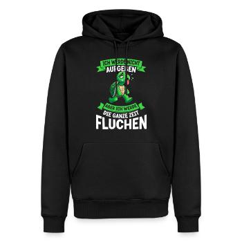 Ich Werde Nicht Aufgeben Schildkröte Läufer - Männer Premium Bio Hoodie - Schwarz - Vorne - Nico (187cm)