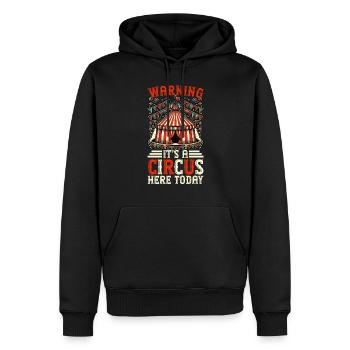Personnel de cirque Carnaval costumé Événement de cirque - Sweat à capuche Premium bio Homme - noir - Devant - Nico (187cm)