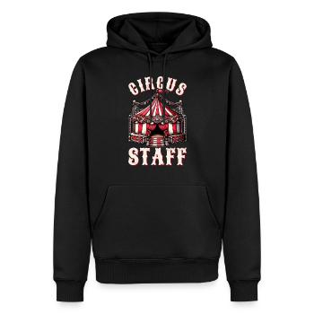Personnel de cirque Carnaval costumé Événement de cirque - Sweat à capuche Premium bio Homme - noir - Devant - Nico (187cm)
