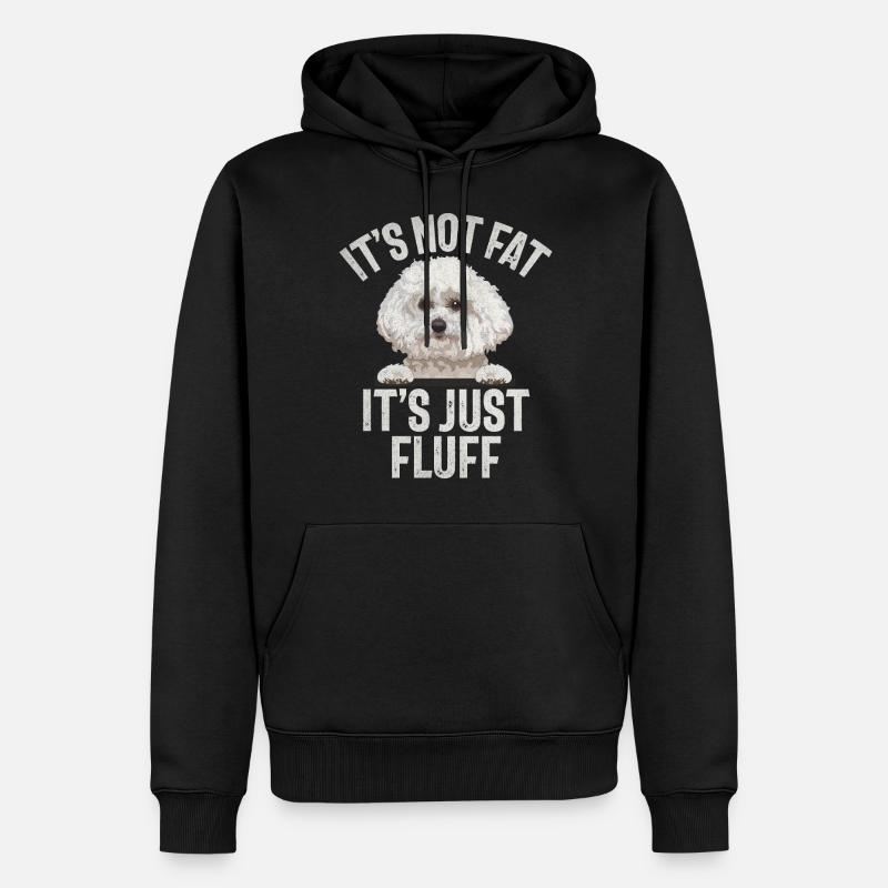 Cadeaux Bichon Frisé - Sweat à capuche Premium bio Homme - noir