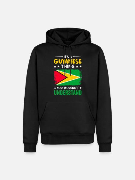 Proud Guyanese - Men’s Premium Organic Hoodie - black