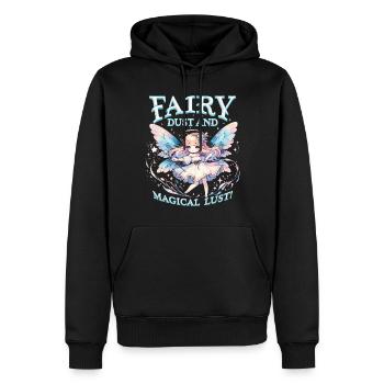 Fairycore Fairycore Fairy dust and magical lust - Men’s Premium Organic Hoodie - black - Front - Nico (187cm)