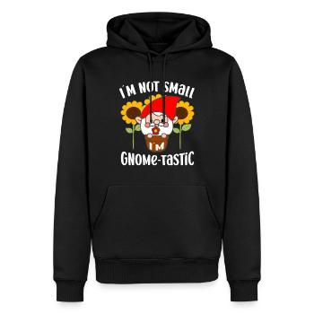 I´m Not Small Gnome-Tastic Funny Gardening Gnome - Männer Premium Bio Hoodie - Schwarz - Vorne - Nico (187cm)