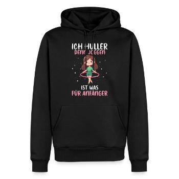 Ich Huller Denn Joggen Ist Was Für Anfänger Huller - Männer Premium Bio Hoodie - Schwarz - Vorne - Nico (187cm)