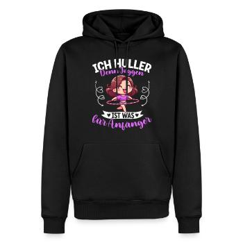 Ich Huller Denn Joggen Ist Was Für Anfänger Huller - Männer Premium Bio Hoodie - Schwarz - Vorne - Nico (187cm)