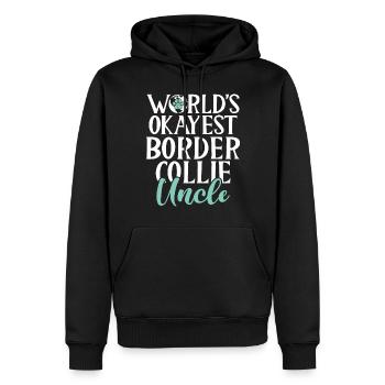 Cadeaux Border Collie - Sweat à capuche Premium bio Homme - noir - Devant - Nico (187cm)