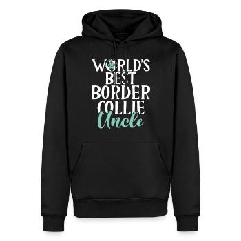Cadeaux Border Collie - Sweat à capuche Premium bio Homme - noir - Devant - Nico (187cm)