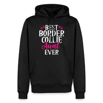 Border Collie Gifts - Männer Premium Bio Hoodie - Schwarz - Vorne - Nico (187cm)