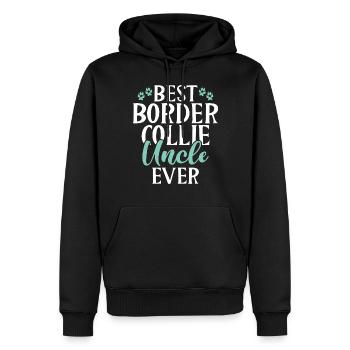 Cadeaux Border Collie - Sweat à capuche Premium bio Homme - noir - Devant - Nico (187cm)