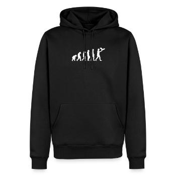 Falkner Evolution Beizjagd Falknerei - Männer Premium Bio Hoodie - Schwarz - Vorne - Nico (187cm)