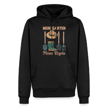 Jardin Jardinage Plantes Jardiniers Jardiniers Amateurs - Sweat à capuche Premium bio Homme - noir - Devant - Nico (187cm)
