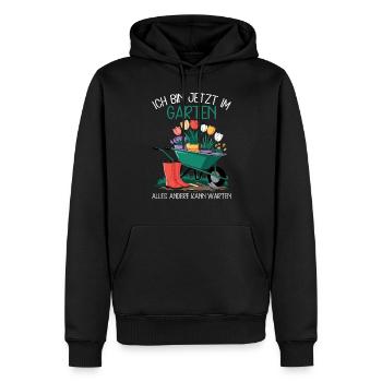 Jardin Jardinage Plantes Jardiniers Jardiniers Amateurs - Sweat à capuche Premium bio Homme - noir - Devant - Nico (187cm)