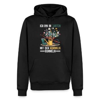 Jardin Jardinage Plantes Jardiniers Jardiniers Amateurs - Sweat à capuche Premium bio Homme - noir - Devant - Nico (187cm)