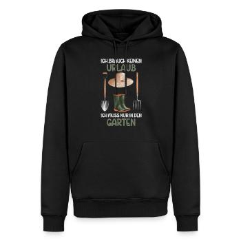 Jardin Jardinage Plantes Jardiniers Jardiniers Amateurs - Sweat à capuche Premium bio Homme - noir - Devant - Nico (187cm)