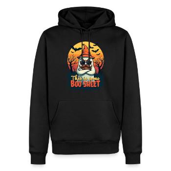 Halloween Party, Geist, This Is Some Boo Sheet - Männer Premium Bio Hoodie - Schwarz - Vorne - Nico (187cm)