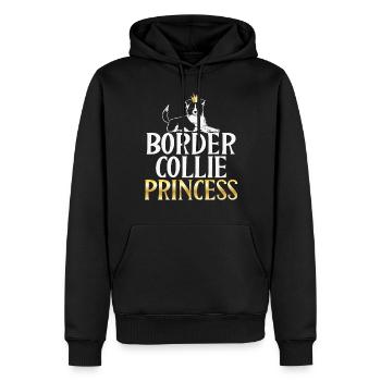 Border Collie Gifts - Männer Premium Bio Hoodie - Schwarz - Vorne - Nico (187cm)