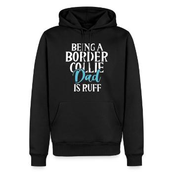 Border Collie Gifts - Männer Premium Bio Hoodie - Schwarz - Vorne - Nico (187cm)