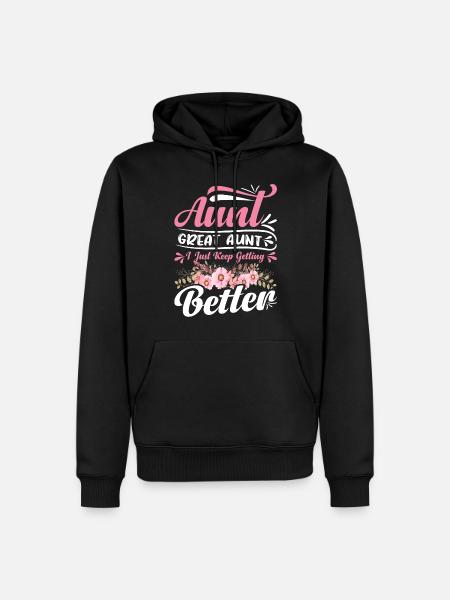 Moster gammelmoster jag blir bara bättre kvinnor - Ekologisk premiumluvtröja herr - svart