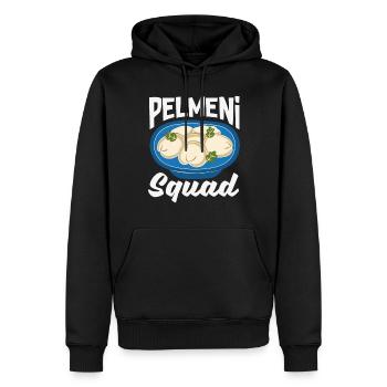 Russian pelmeni Russian dumplings - Men’s Premium Organic Hoodie - black - Front - Nico (187cm)