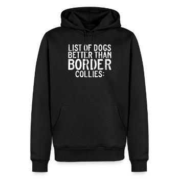Cadeaux Border Collie - Sweat à capuche Premium bio Homme - noir - Devant - Nico (187cm)