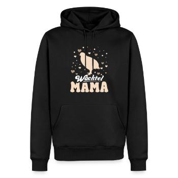 Wachtel Mama Motiv Wachtelzüchter - Männer Premium Bio Hoodie - Schwarz - Vorne - Nico (187cm)