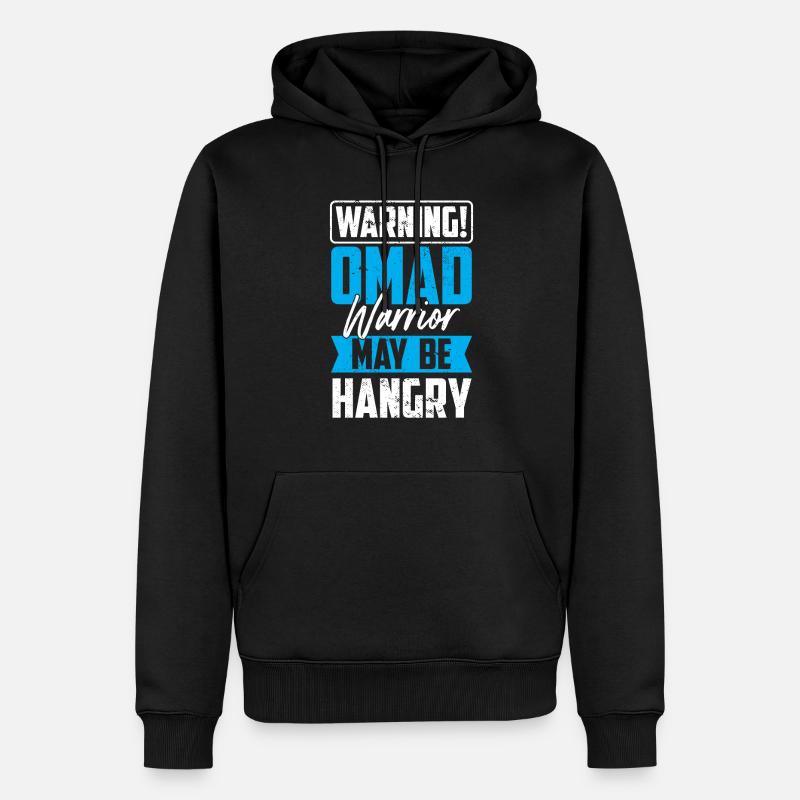 Intermittierendes Fasten Abnehmen - Männer Premium Bio Hoodie - Schwarz