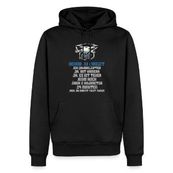 Pilote de drone quadricoptère Quadricoptère volant - Sweat à capuche Premium bio Homme - noir - Devant - Nico (187cm)