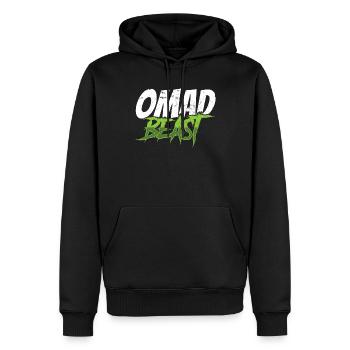 Jeûne intermittent Perte de poids - Sweat à capuche Premium bio Homme - noir - Devant - Nico (187cm)