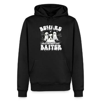 Appât fantôme Halloween Parapsychologie - Sweat à capuche Premium bio Homme - noir - Devant - Nico (187cm)