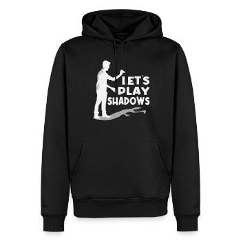 marionnettes d’ombre à main spectacle marionnettes - Sweat à capuche Premium bio Homme - noir - Devant - Nico (187cm)