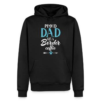 Cadeaux Border Collie - Sweat à capuche Premium bio Homme - noir - Devant - Nico (187cm)