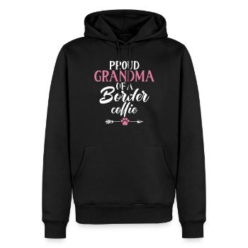 Cadeaux Border Collie - Sweat à capuche Premium bio Homme - noir - Devant - Nico (187cm)