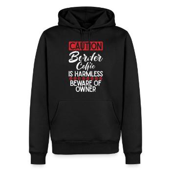 Border Collie Gifts - Männer Premium Bio Hoodie - Schwarz - Vorne - Nico (187cm)