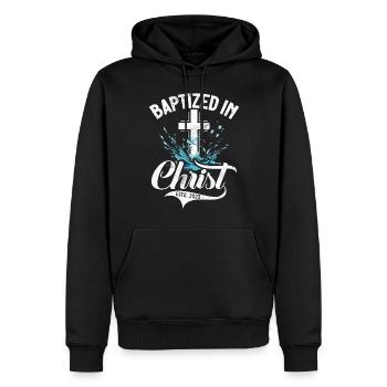 Taufe Getaufte Christliche Jesusgott -Bibel - Männer Premium Bio Hoodie - Schwarz - Vorne - Nico (187cm)