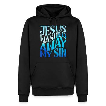 Taufe Getaufte Christliche Jesusgott -Bibel - Männer Premium Bio Hoodie - Schwarz - Vorne - Nico (187cm)