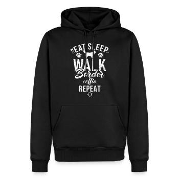 Cadeaux Border Collie - Sweat à capuche Premium bio Homme - noir - Devant - Nico (187cm)