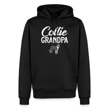 Cadeaux Border Collie - Sweat à capuche Premium bio Homme - noir - Devant - Nico (187cm)