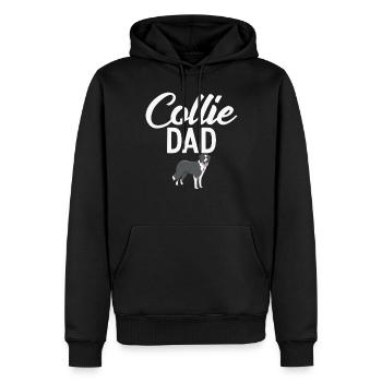 Border Collie Gifts - Männer Premium Bio Hoodie - Schwarz - Vorne - Nico (187cm)