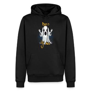 Idée de costume de conception de fantôme drôle pour cool - Sweat à capuche Premium bio Homme - noir - Devant - Nico (187cm)