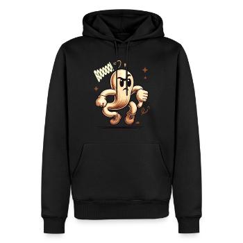 Booing Ghost Funny Halloween Ghost Design - Men’s Premium Organic Hoodie - black - Front - Nico (187cm)