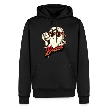 Booing Ghost Drôle Ghost Design - Sweat à capuche Premium bio Homme - noir - Devant - Nico (187cm)