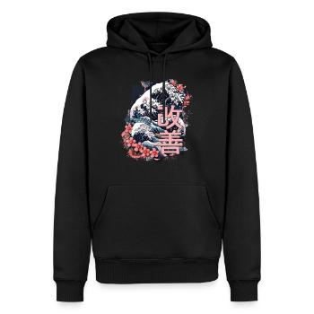 Hiragana Katakana Kaizen-methode Kaizen - Männer Premium Bio Hoodie - Schwarz - Vorne - Nico (187cm)