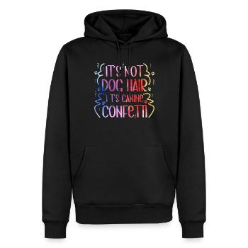 Chien Chiot Soins pour animaux de compagnie Salon d’emploi - Sweat à capuche Premium bio Homme - noir - Devant - Nico (187cm)