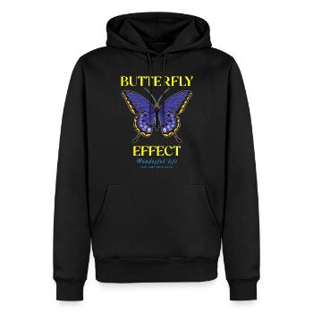 Techno Geschenk Rave Festival Party Musik Tekk EDM - Männer Premium Bio Hoodie - Schwarz - Vorne - Nico (187cm)