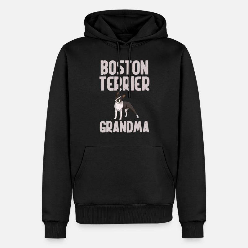 Cadeaux Boston Terrier - Sweat à capuche Premium bio Homme - noir