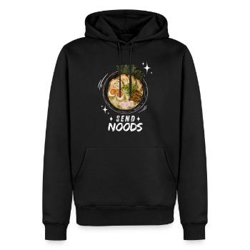 Nouilles Ramen Nouilles Chibi Asia Soupe de nouilles Anime - Sweat à capuche Premium bio Homme - noir - Devant - Nico (187cm)