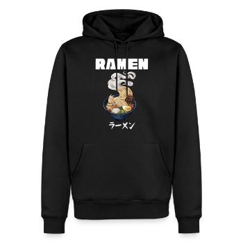 Nouilles Ramen Nouilles Chibi Asia Soupe de nouilles Anime - Sweat à capuche Premium bio Homme - noir - Devant - Nico (187cm)